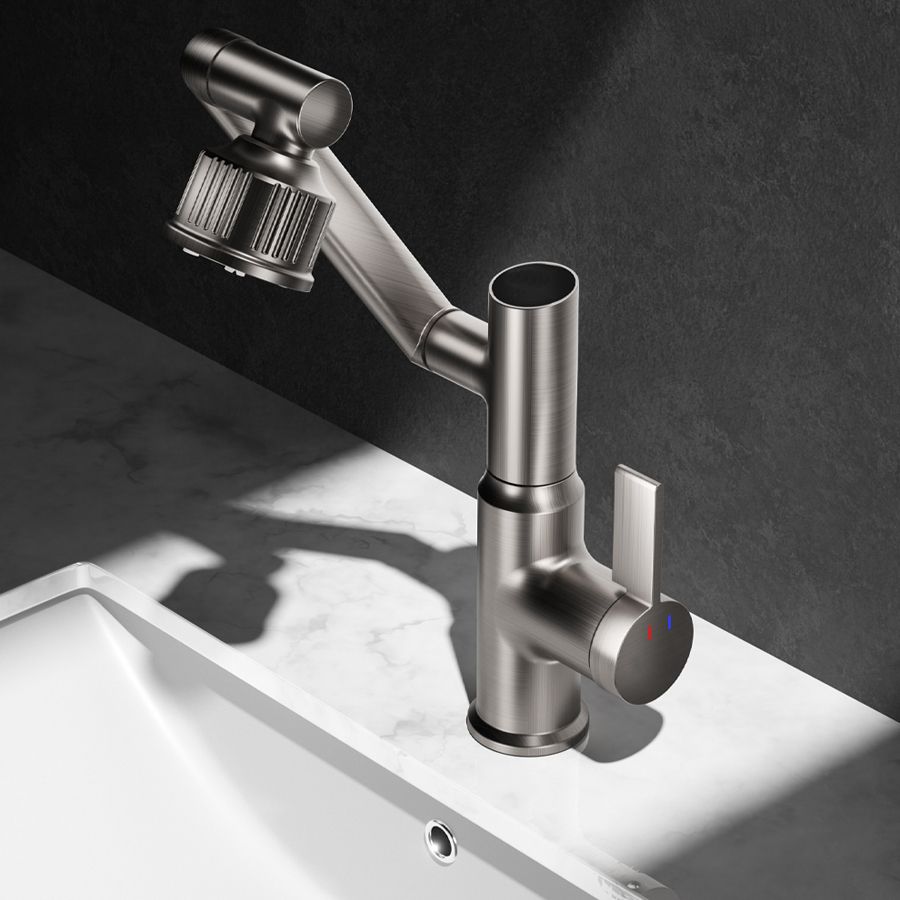 Deck Mounted Copper Tub Faucet Low Arc Robotic Arm Profile Faucet Clearhalo 'bathroom_sink_faucets' 'Conjuntos de Torneiras de Lavatório e Banheiro' 'home_improvement' 'home_improvement_bathroom_sink_faucets' 'Mobiliário Doméstico' 'Página inicial' 'Renovação e equipamento de casa de banho' 'Torneira para lavatório de banheiro' 1200x1200_2022f023-4700-431f-b225-b3e89cd8c502