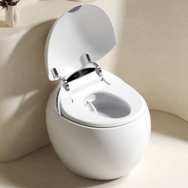 Round Deodorizing Floor Standing Bidet White Ceramic Remote Control Included Clearhalo 'Bathroom Remodel & Bathroom Fixtures' 'Bidets' 'Home Improvement' 'home_improvement' 'home_improvement_bidets' 'Toilets & Bidets' 1200x1200_20570afd-d336-4013-bbdf-85feb3ea0ef1