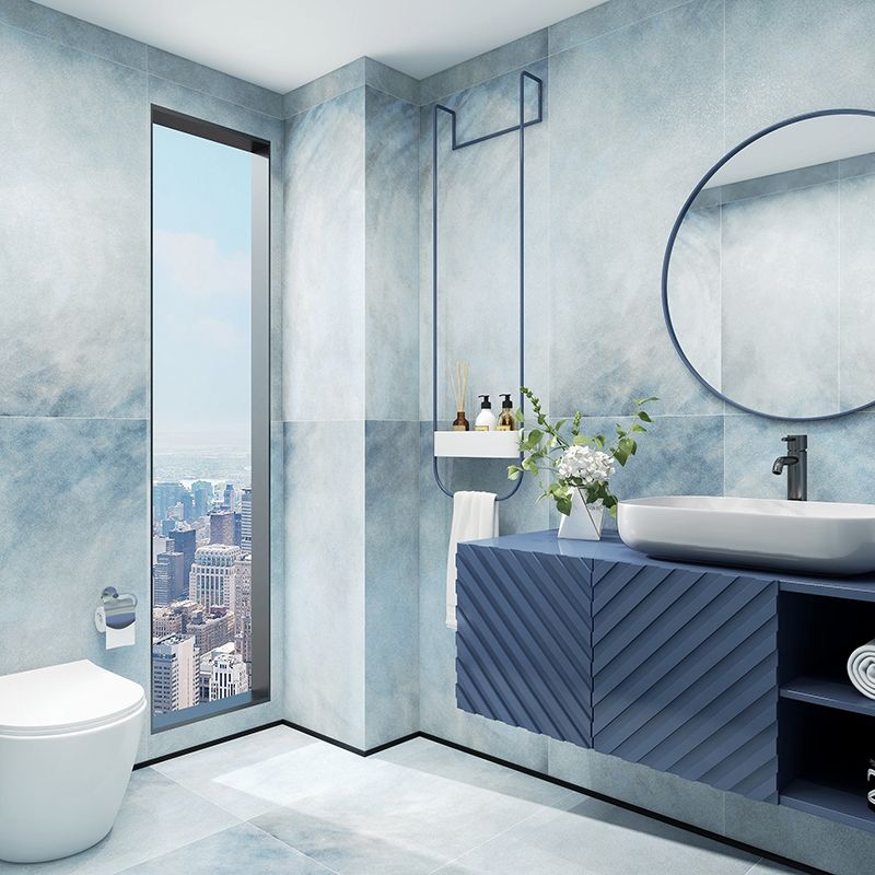 Blue Singular Tile Modern Marble Rectangular Floor and Wall Tile Clearhalo 'Floor Tiles & Wall Tiles' 'floor_tiles_wall_tiles' 'Flooring 'Home Improvement' 'home_improvement' 'home_improvement_floor_tiles_wall_tiles' Walls and Ceiling' 1200x1200_2089e7a2-a11d-4207-b2d2-5deb9276bd74