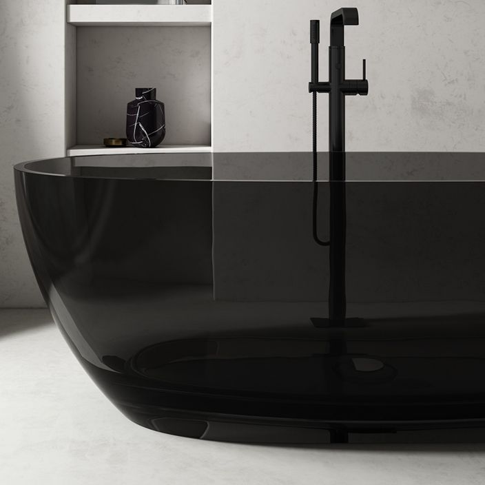 Antique Finish Soaking Bath Tub Stand Alone Modern Oval Bathtub Clearhalo 'Bathroom Remodel & Bathroom Fixtures' 'Bathtubs' 'Home Improvement' 'home_improvement' 'home_improvement_bathtubs' 'Showers & Bathtubs' 1200x1200_20a36fff-0c1b-4e34-9024-0de9c8d5c306