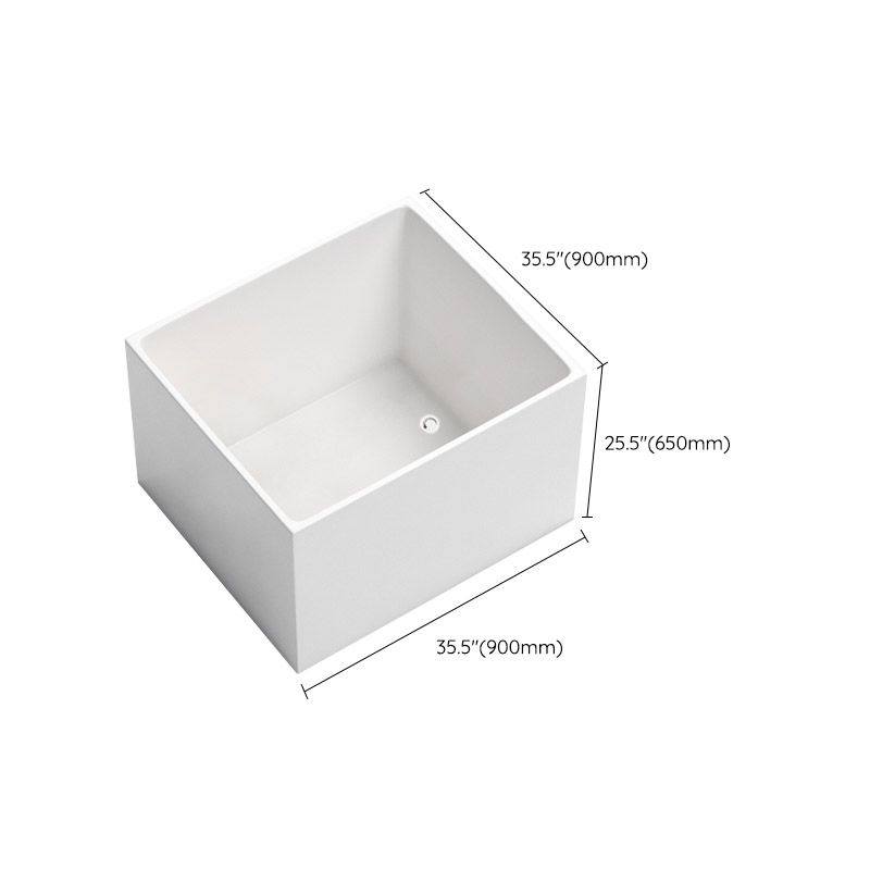 Modern Rectangle White Acrylic Bathtub Back to Wall with Drain Bath Tub and Overflow Hole Clearhalo 'Bathroom Remodel & Bathroom Fixtures' 'Bathtubs' 'Home Improvement' 'home_improvement' 'home_improvement_bathtubs' 'Showers & Bathtubs' 1200x1200_20b82311-45e2-4716-89b5-27fcfb54440b