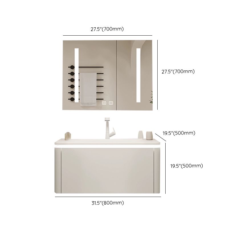 Stone Modern Mirror Included Bathroom Sink Vanity in White with Doors Drawers Clearhalo 'Bathroom Remodel & Bathroom Fixtures' 'Bathroom Vanities' 'bathroom_vanities' 'Home Improvement' 'home_improvement' 'home_improvement_bathroom_vanities' 1200x1200_20c33cf6-0d6f-4020-b672-3e9c6fe1ffb4