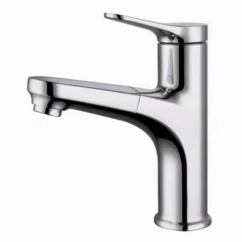 Modern Style Vessel Sink Faucet Lever Handle Copper Retractable Low Arc Vessel Faucet Clearhalo 'bathroom_sink_faucets' 'Conjunta de Baño y Conjunta de Grifo' 'Coronamiento de Baño y Dispositivo de Baño' 'Grifo del lavabo del baño' 'Hogar' 'home_improvement' 'home_improvement_bathroom_sink_faucets' 'Mejoras para el hogar' 1200x1200_20c98864-fccf-4978-9257-2959d96db323