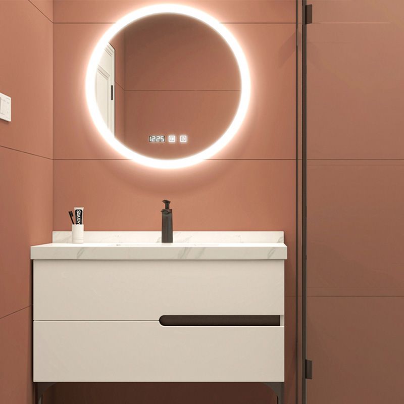 Modern Bathroom Vanity Free-standing Standard Ceramic Top Backsplash Included Clearhalo 'Bathroom Remodel & Bathroom Fixtures' 'Bathroom Vanities' 'bathroom_vanities' 'Home Improvement' 'home_improvement' 'home_improvement_bathroom_vanities' 1200x1200_20cf3718-c7a3-4c5e-9c91-bf2aecebd96b