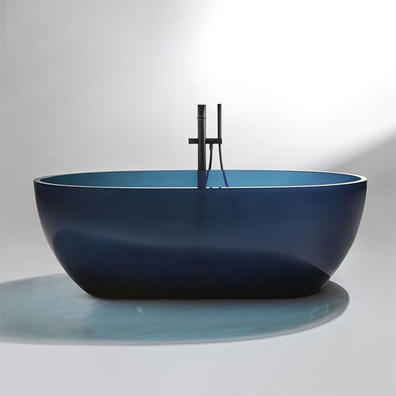 Acrylic Oval Freestanding Bath Modern 22.04-inch Tall Soaking Bathtub Clearhalo 'Bathroom Remodel & Bathroom Fixtures' 'Bathtubs' 'Home Improvement' 'home_improvement' 'home_improvement_bathtubs' 'Showers & Bathtubs' 1200x1200_20e6fc7c-fb69-4a06-a8e0-5fc94fffeba7