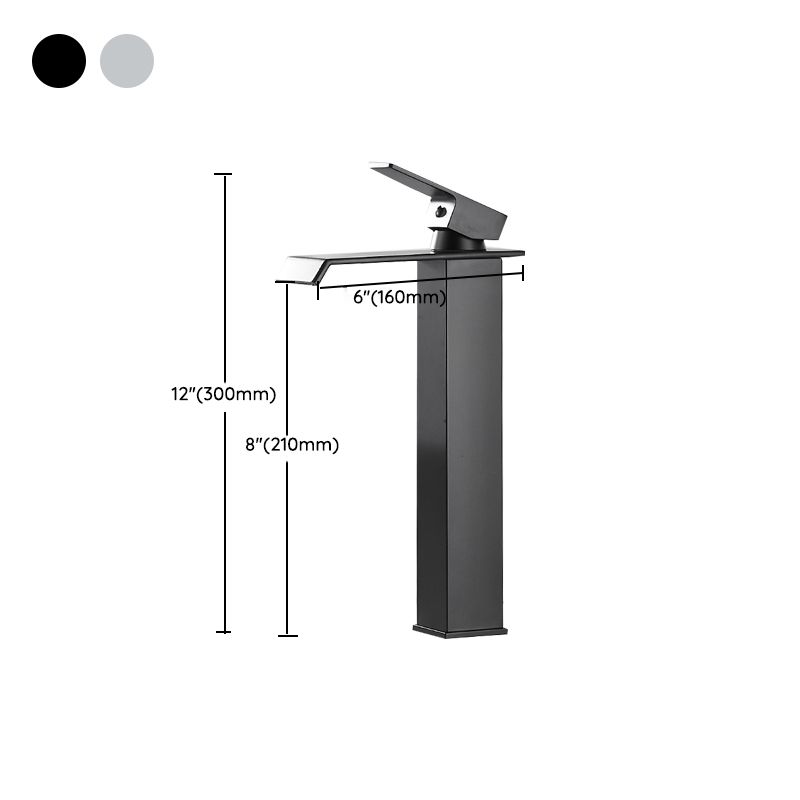 American Style 1 Handle Waterfall Basin Faucet, Bathroom Water Sink Faucet with Drain Clearhalo 'bathroom_sink_faucets' 'Conjunta de Baño y Conjunta de Grifo' 'Coronamiento de Baño y Dispositivo de Baño' 'Grifo del lavabo del baño' 'Hogar' 'home_improvement' 'home_improvement_bathroom_sink_faucets' 'Mejoras para el hogar' 1200x1200_213e2083-1677-4e96-bf9a-b0d345981bef