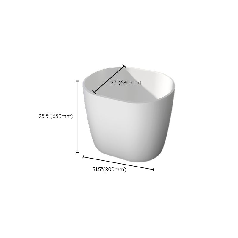 Modern Acrylic Ellipse White Bathtub Back to Wall with Drain Bath Tub Clearhalo 'Bathroom Remodel & Bathroom Fixtures' 'Bathtubs' 'Home Improvement' 'home_improvement' 'home_improvement_bathtubs' 'Showers & Bathtubs' 1200x1200_214a0fc2-bfe3-4b56-994f-7e11500d51b7