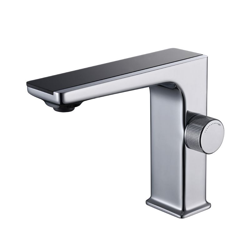 Contemporary Faucet Solid Color Metal LED Vanity Sink Faucet for Bathroom Clearhalo 'Bathroom Remodel & Bathroom Fixtures' 'Bathroom Sink Faucets' 'Bathroom Sinks & Faucet Components' 'bathroom_sink_faucets' 'Home Improvement' 'home_improvement' 'home_improvement_bathroom_sink_faucets' 1200x1200_2150dd79-a48e-4661-b603-d20f6ef54b7e