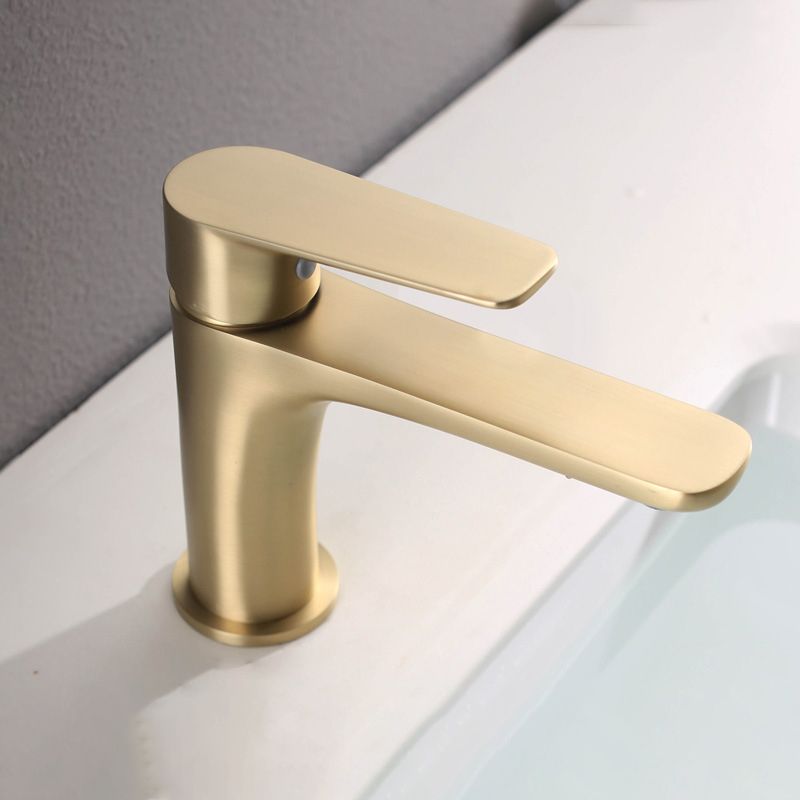 Light Luxury Vessel Sink Faucet Lever Handle Single Hole Bathroom Faucet Clearhalo 'Bathroom Remodel & Bathroom Fixtures' 'Bathroom Sink Faucets' 'Bathroom Sinks & Faucet Components' 'bathroom_sink_faucets' 'Home Improvement' 'home_improvement' 'home_improvement_bathroom_sink_faucets' 1200x1200_215294e0-ab84-4d32-8651-0de871b1bd7c