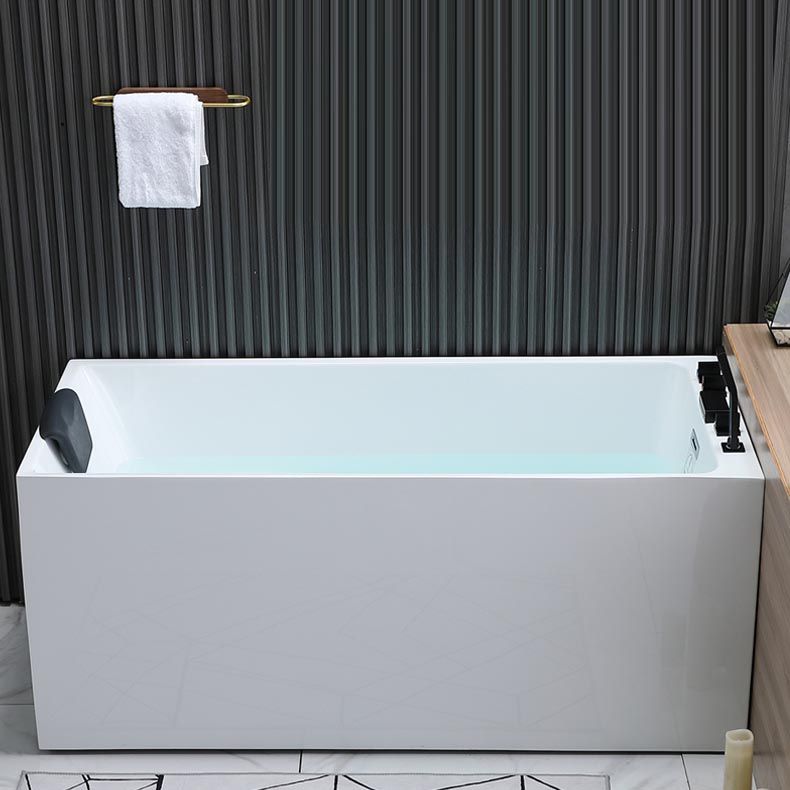 Modern Rectangular Bath Tub Acrylic Alcove Tub for Home in White Clearhalo 'Bathroom Remodel & Bathroom Fixtures' 'Bathtubs' 'Home Improvement' 'home_improvement' 'home_improvement_bathtubs' 'Showers & Bathtubs' 1200x1200_215fdbc3-a136-4753-a86e-d5e9676ea868