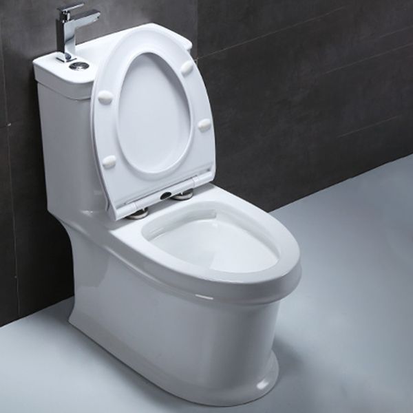 Floor Mounted Toilet One-Piece Toilet Modern Siphon Jet Flush Toilet Clearhalo 'Bathroom Remodel & Bathroom Fixtures' 'Home Improvement' 'home_improvement' 'home_improvement_toilets' 'Toilets & Bidets' 'Toilets' 1200x1200_2161faa0-ceeb-40c7-9a71-882248af509d