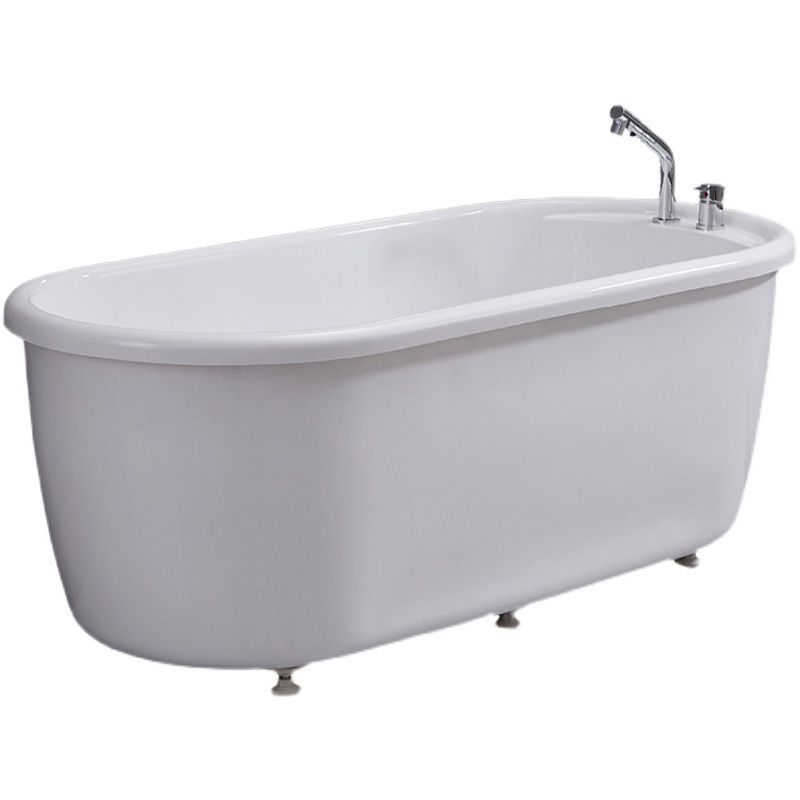 Modern Oval Bathtub Acrylic Stand Alone Soaking Soaking Bath Clearhalo 'Bathroom Remodel & Bathroom Fixtures' 'Bathtubs' 'Home Improvement' 'home_improvement' 'home_improvement_bathtubs' 'Showers & Bathtubs' 1200x1200_216dda87-fd2a-41ec-9873-dbecccf29148