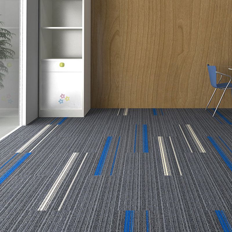 Level Loop Carpet Tile Non-Skid Self Adhesive Indoor Office Carpet Tiles Clearhalo 'Carpet Tiles & Carpet Squares' 'carpet_tiles_carpet_squares' 'Flooring 'Home Improvement' 'home_improvement' 'home_improvement_carpet_tiles_carpet_squares' Walls and Ceiling' 1200x1200_2184422f-7122-4b40-9f16-8c8eb333e397