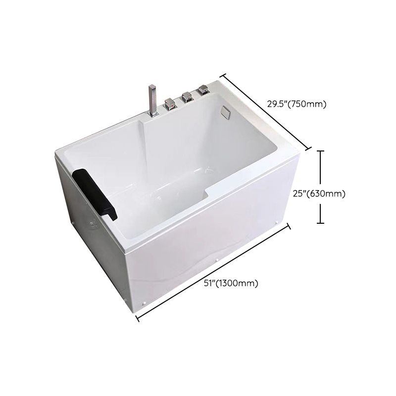 Modern Acrylic Rectangular Tub 29.53-inch Wide Soaking Bathtub Clearhalo 'Bathroom Remodel & Bathroom Fixtures' 'Bathtubs' 'Home Improvement' 'home_improvement' 'home_improvement_bathtubs' 'Showers & Bathtubs' 1200x1200_21a8c6fb-c031-4ea1-b7ce-af56aafd3c8e