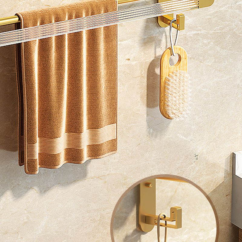 Modern Bath Hardware Set Towel Bar Bath Shelf Grey/Gold Bathroom Hardware Set Clearhalo 'Bathroom Hardware Sets' 'Bathroom Hardware' 'Bathroom Remodel & Bathroom Fixtures' 'bathroom_hardware_sets' 'Home Improvement' 'home_improvement' 'home_improvement_bathroom_hardware_sets' 1200x1200_21b60095-3cf7-4bdb-9d04-6042a6183c92