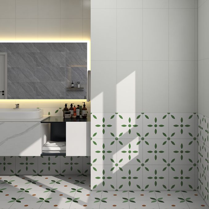 Modern Floor and Wall Tile Straight Edge Rectangle Indoor Spanish Floor Tile Clearhalo 'Floor Tiles & Wall Tiles' 'floor_tiles_wall_tiles' 'Flooring 'Home Improvement' 'home_improvement' 'home_improvement_floor_tiles_wall_tiles' Walls and Ceiling' 1200x1200_21b7c098-72fc-4049-835c-8b2156457632