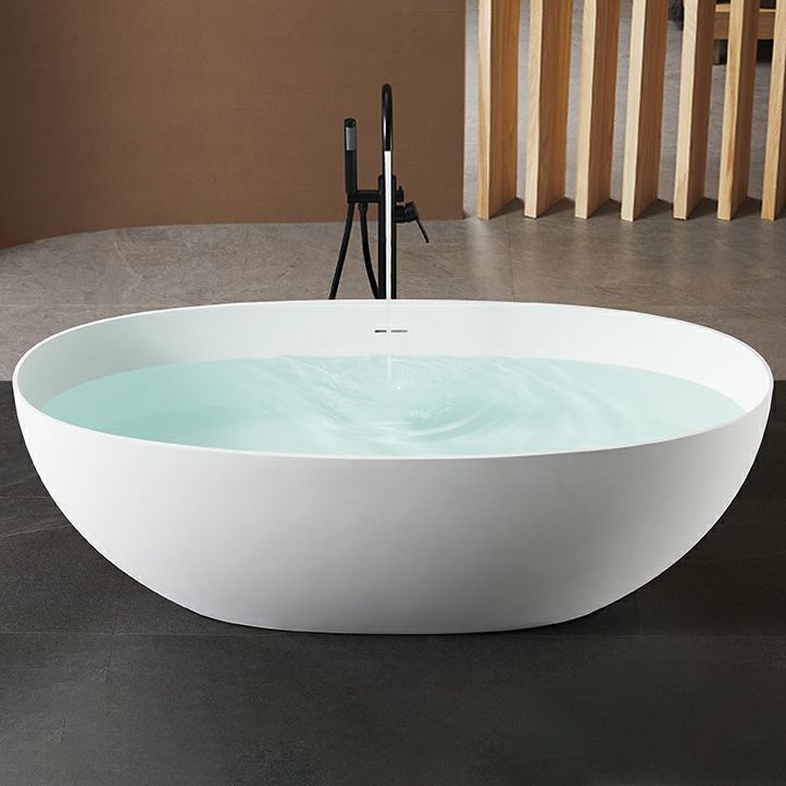 Freestanding Modern Soaking Bathtub Antique Finish Oval Bath Tub Clearhalo 'Bathroom Remodel & Bathroom Fixtures' 'Bathtubs' 'Home Improvement' 'home_improvement' 'home_improvement_bathtubs' 'Showers & Bathtubs' 1200x1200_21bbf174-37cf-41f5-8a23-440338d5c6f4