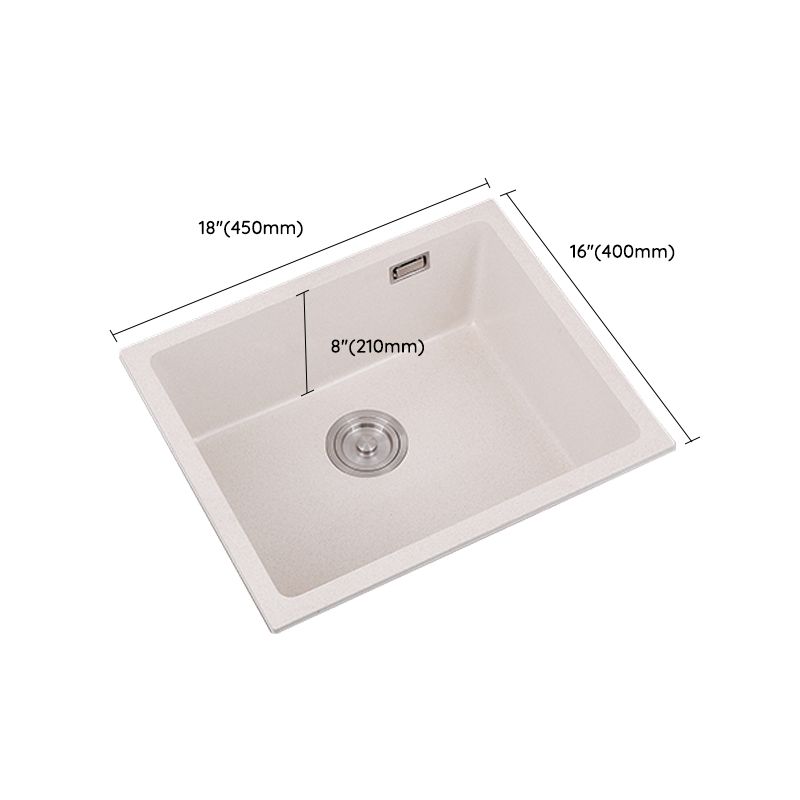 Single Bowl Kitchen Sink Quartz Kitchen Sink with Drain Assembly Clearhalo 'Home Improvement' 'home_improvement' 'home_improvement_kitchen_sinks' 'Kitchen Remodel & Kitchen Fixtures' 'Kitchen Sinks & Faucet Components' 'Kitchen Sinks' 'kitchen_sinks' 1200x1200_21bca7da-242a-4c2e-b564-089a3e2d9db4