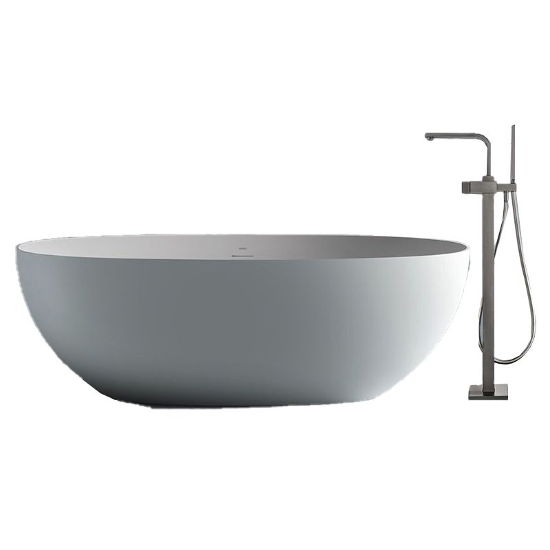 Stone Soaking Bathtub Antique Finish Oval Freestanding Bath Tub Clearhalo 'Bathroom Remodel & Bathroom Fixtures' 'Bathtubs' 'Home Improvement' 'home_improvement' 'home_improvement_bathtubs' 'Showers & Bathtubs' 1200x1200_21bddbc0-d89b-49b9-8195-3d3039795510