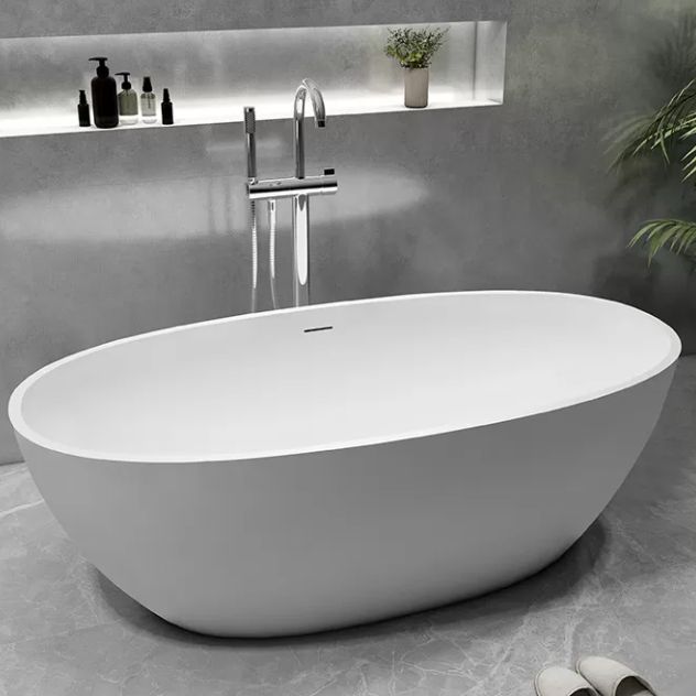 Antique Finish Oval Bathtub Freestanding Soaking Modern Bath Tub Clearhalo 'Bathroom Remodel & Bathroom Fixtures' 'Bathtubs' 'Home Improvement' 'home_improvement' 'home_improvement_bathtubs' 'Showers & Bathtubs' 1200x1200_21cb849e-90d6-400e-a9a2-afb7905e15bc