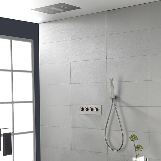 Ceiling Mounted Square Metal Shower Faucet Massage Shower System Clearhalo 'Bathroom Remodel & Bathroom Fixtures' 'Home Improvement' 'home_improvement' 'home_improvement_shower_faucets' 'Shower Faucets & Systems' 'shower_faucets' 'Showers & Bathtubs Plumbing' 'Showers & Bathtubs' 1200x1200_21cf2fff-8c69-4e61-8b5b-3ce1ee5e8329