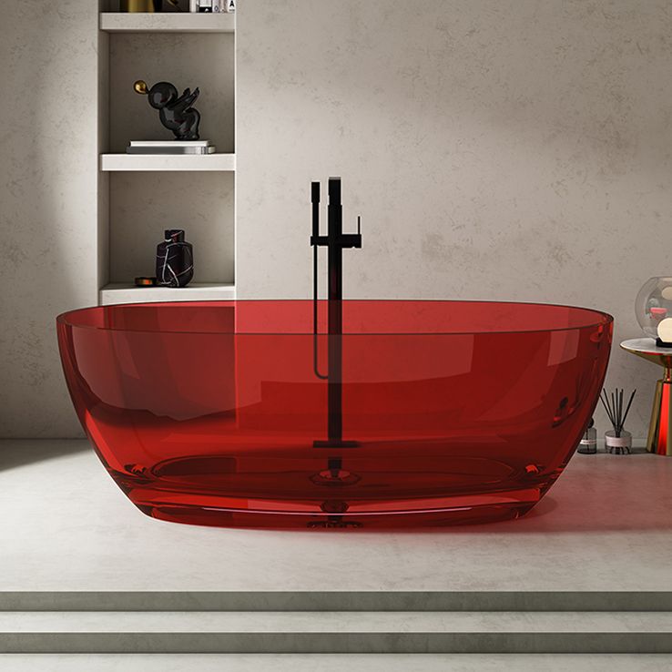 Antique Finish Soaking Bath Tub Stand Alone Modern Oval Bathtub Clearhalo 'Bathroom Remodel & Bathroom Fixtures' 'Bathtubs' 'Home Improvement' 'home_improvement' 'home_improvement_bathtubs' 'Showers & Bathtubs' 1200x1200_21dc32dc-d18a-40bb-abdc-a8712e656c13