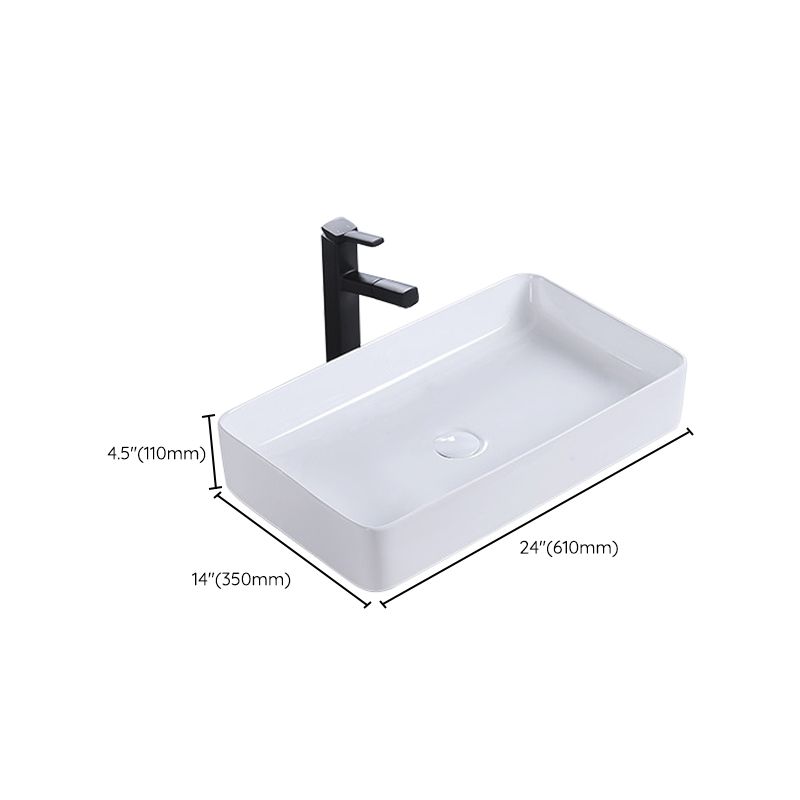 Modern Bathroom Sink Porcelain Rectangular Pop-Up Drain and Drain Assembly Basin Sink Clearhalo 'Bathroom Remodel & Bathroom Fixtures' 'Bathroom Sinks & Faucet Components' 'Bathroom Sinks' 'bathroom_sink' 'Home Improvement' 'home_improvement' 'home_improvement_bathroom_sink' 1200x1200_21fee4d3-f965-4bce-a67b-45e2412a93a8