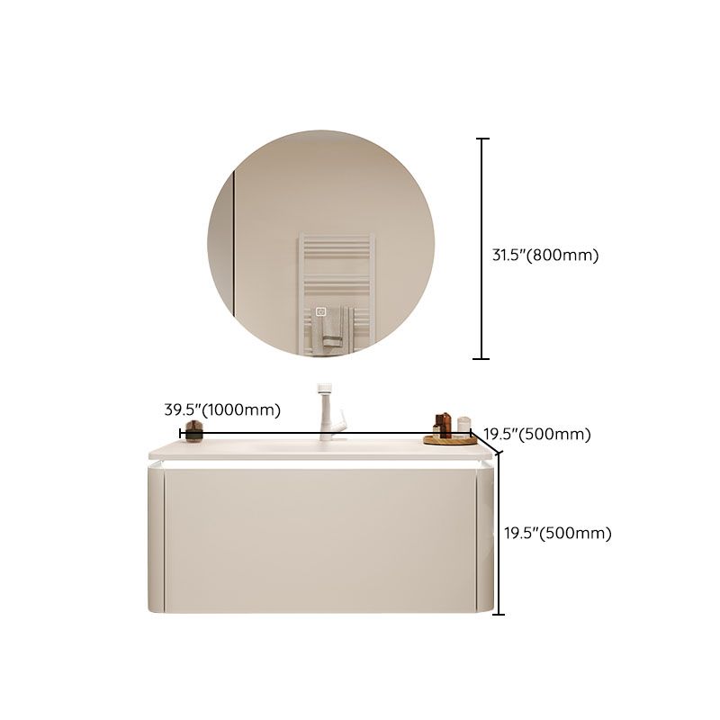 Wall Mount Faucet Included Bathroom Sink Vanity with Mirror Sink Clearhalo 'Bathroom Remodel & Bathroom Fixtures' 'Bathroom Vanities' 'bathroom_vanities' 'Home Improvement' 'home_improvement' 'home_improvement_bathroom_vanities' 1200x1200_22020724-5bb8-436b-8f45-9e2f8ccff1fb