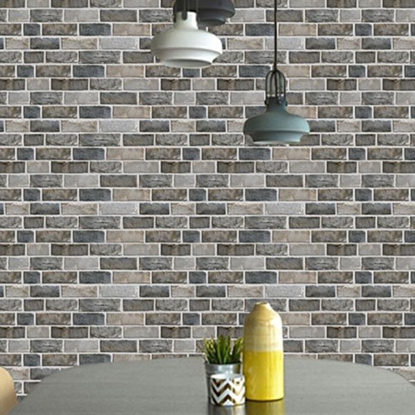 Retro Brick Wall Panel Industrial Style Home Living Room Bathroom Panel Wall (5-pack) Clearhalo 'Flooring 'Home Improvement' 'home_improvement' 'home_improvement_wall_paneling' 'Wall Paneling' 'wall_paneling' 'Walls & Ceilings' Walls and Ceiling' 1200x1200_22397199-c96e-4d3c-88a6-8a2227cb00b1