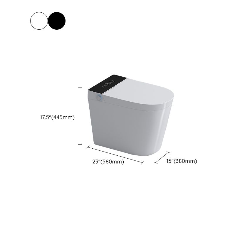 White Elongated Floor Standing Bidet with Heated Seat Temperature Control Clearhalo 'Bathroom Remodel & Bathroom Fixtures' 'Bidets' 'Home Improvement' 'home_improvement' 'home_improvement_bidets' 'Toilets & Bidets' 1200x1200_2255babf-720d-4e3b-9106-dea458caf05e