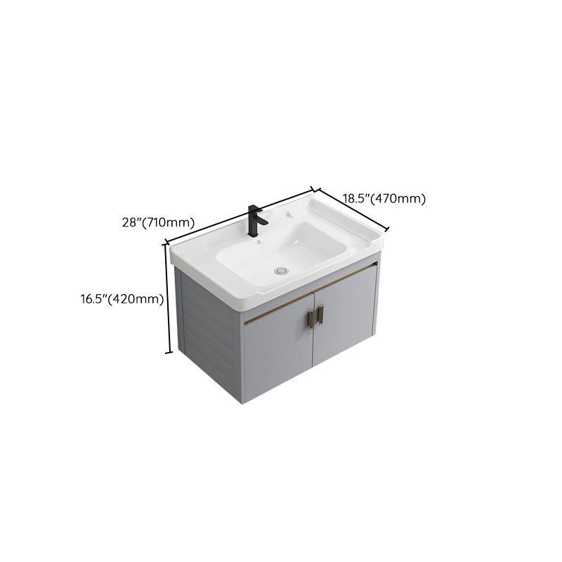 Modern Grey Wall Mount Bathroom Sink Vanity with Faucet Sink Clearhalo 'Bathroom Remodel & Bathroom Fixtures' 'Bathroom Vanities' 'bathroom_vanities' 'Home Improvement' 'home_improvement' 'home_improvement_bathroom_vanities' 1200x1200_226dbae5-dc6d-4f84-972c-138cef7a4e1a