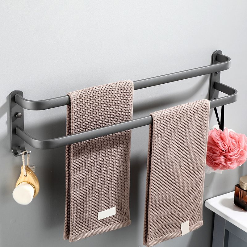 Modern Bathroom Hardware Set Towel Bar Grey Bath Shelf Bathroom Set Clearhalo 'Bathroom Hardware Sets' 'Bathroom Hardware' 'Bathroom Remodel & Bathroom Fixtures' 'bathroom_hardware_sets' 'Home Improvement' 'home_improvement' 'home_improvement_bathroom_hardware_sets' 1200x1200_22909bd9-ccb0-4112-8b71-3129dd3d450c