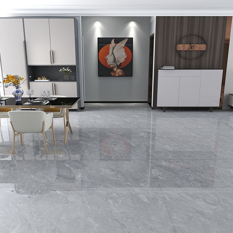 Floor and Wall Tile Marble Print Living Room Porcelain Indoor Floor Tile Clearhalo 'Floor Tiles & Wall Tiles' 'floor_tiles_wall_tiles' 'Flooring 'Home Improvement' 'home_improvement' 'home_improvement_floor_tiles_wall_tiles' Walls and Ceiling' 1200x1200_22e83492-06dd-402e-b9d9-d4aa989f2c97