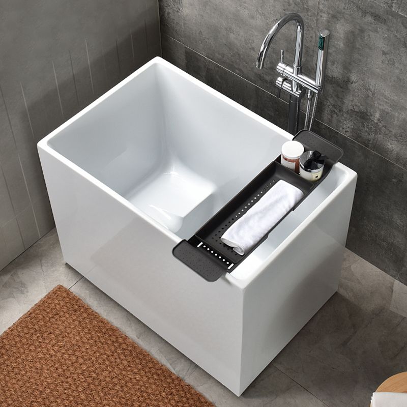 Stand Alone Antique Finish Soaking Bathtub Rectangular Modern Bathtub (Board not Included) Clearhalo 'Bathroom Remodel & Bathroom Fixtures' 'Bathtubs' 'Home Improvement' 'home_improvement' 'home_improvement_bathtubs' 'Showers & Bathtubs' 1200x1200_22ebf231-e262-4334-bfc0-f30ddc35141b