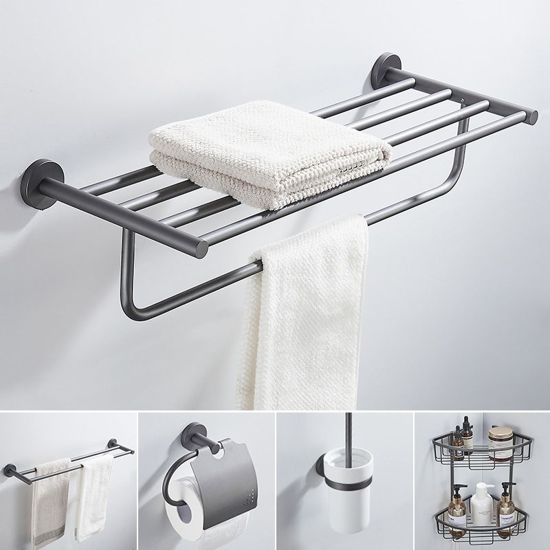 Traditional Gray Brass Bath Hardware Set Towel Bar Bathroom Hardware Set Clearhalo 'Bathroom Hardware Sets' 'Bathroom Hardware' 'Bathroom Remodel & Bathroom Fixtures' 'bathroom_hardware_sets' 'Home Improvement' 'home_improvement' 'home_improvement_bathroom_hardware_sets' 1200x1200_232c0532-7131-432d-8b65-a6e2eb4cbbd6