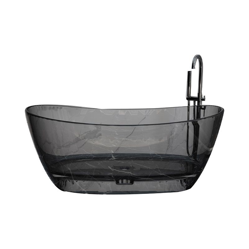 Modern Ellipse Bathtub Acrylic Freestand Soaking Bathtub with Drain Bath Tub Clearhalo 'Bathroom Remodel & Bathroom Fixtures' 'Bathtubs' 'Home Improvement' 'home_improvement' 'home_improvement_bathtubs' 'Showers & Bathtubs' 1200x1200_232f7f9e-162f-4620-9016-4f4bac1c0047