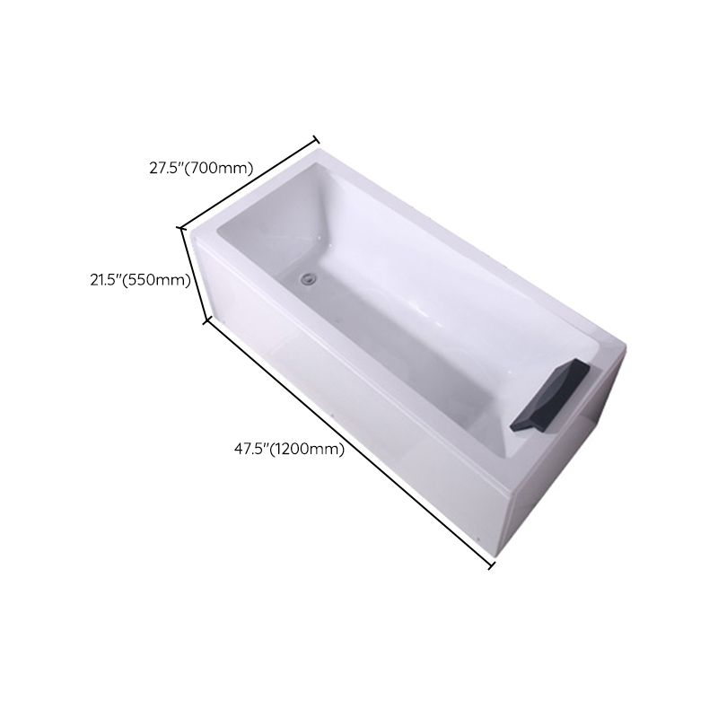 Freestanding Antique Finish Soaking Bath Rectangular Modern Bath Tub Clearhalo 'Bathroom Remodel & Bathroom Fixtures' 'Bathtubs' 'Home Improvement' 'home_improvement' 'home_improvement_bathtubs' 'Showers & Bathtubs' 1200x1200_235ce53f-0af6-4937-aa42-6d9e5927ae10