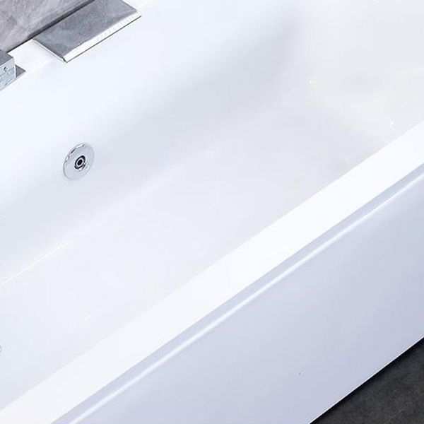 Acrylic Rectangular Bath Soaking Bathtub in White , 22.03" Tall Clearhalo 'Bathroom Remodel & Bathroom Fixtures' 'Bathtubs' 'Home Improvement' 'home_improvement' 'home_improvement_bathtubs' 'Showers & Bathtubs' 1200x1200_23645cb2-3997-49dd-a172-94f6dfb7b47c