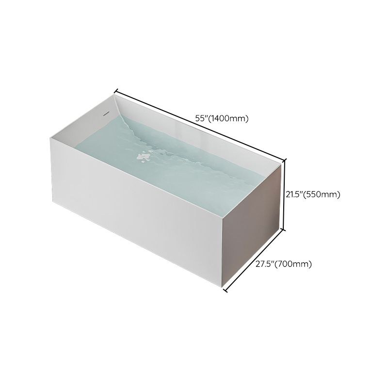 Modern Stone Rectangular Bathtub Antique Finish Flat Bottom Bath Tub Clearhalo 'Bathroom Remodel & Bathroom Fixtures' 'Bathtubs' 'Home Improvement' 'home_improvement' 'home_improvement_bathtubs' 'Showers & Bathtubs' 1200x1200_23d55243-4338-4514-9a84-a3bf0590af5f