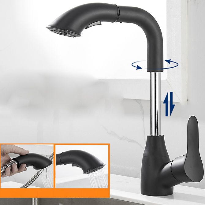 Industrial Single Level Kitchen Faucet Lead Free One Hold Tub Filler Trim Clearhalo 'bathroom_sink_faucets' 'Conjuntos de Torneiras de Lavatório e Banheiro' 'home_improvement' 'home_improvement_bathroom_sink_faucets' 'Mobiliário Doméstico' 'Página inicial' 'Renovação e equipamento de casa de banho' 'Torneira para lavatório de banheiro' 1200x1200_23f08346-3afd-4d49-8564-4f44eb5fab61