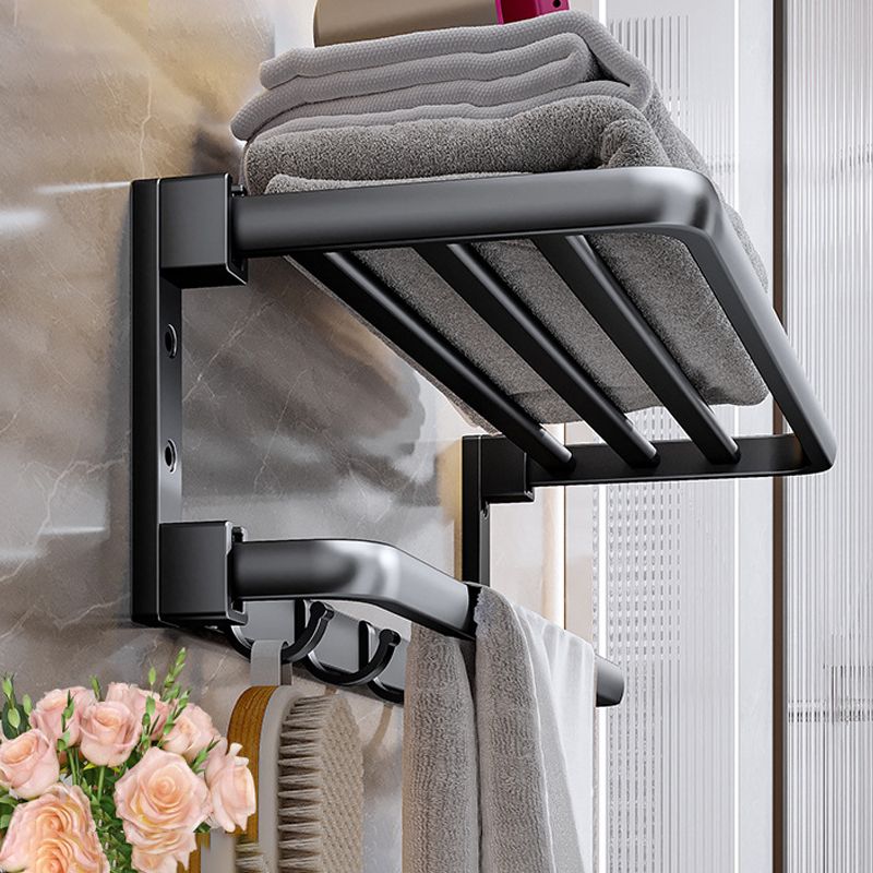 Modern Black Bathroom Accessory Kit Towel Bar Bathroom Hardware Clearhalo 'Bathroom Hardware Sets' 'Bathroom Hardware' 'Bathroom Remodel & Bathroom Fixtures' 'bathroom_hardware_sets' 'Home Improvement' 'home_improvement' 'home_improvement_bathroom_hardware_sets' 1200x1200_24064224-000d-46d8-bef0-e475a3c13c28