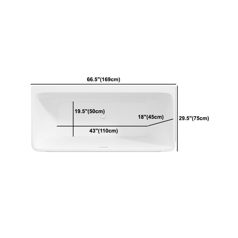 Modern Rectangular Drop-in Bathtub Acrylic White Bath Tub for Home Clearhalo 'Bathroom Remodel & Bathroom Fixtures' 'Bathtubs' 'Home Improvement' 'home_improvement' 'home_improvement_bathtubs' 'Showers & Bathtubs' 1200x1200_24094432-0f3b-449a-a443-28dfad4a285c
