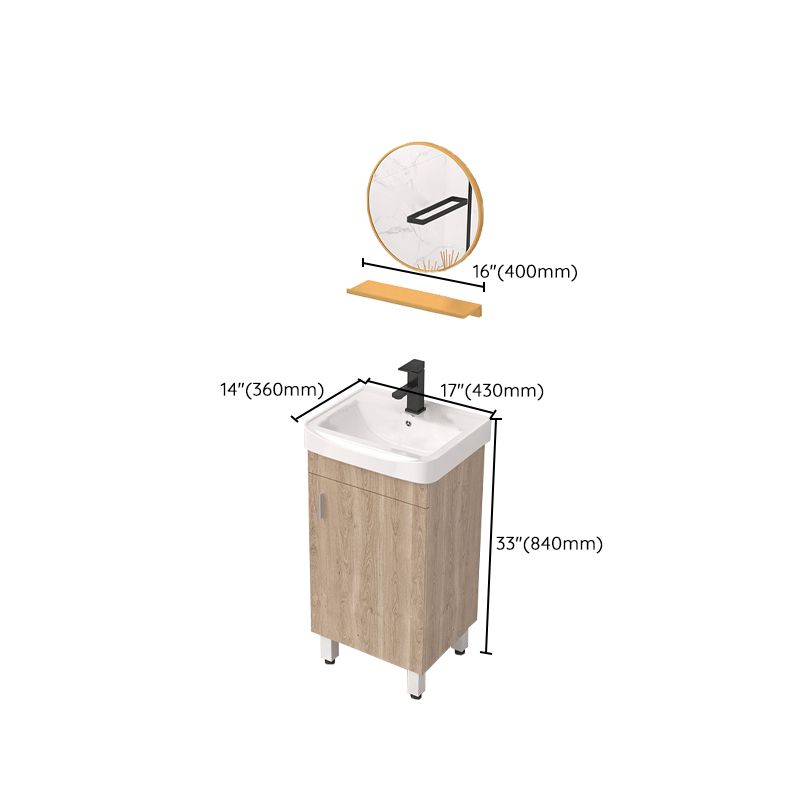 Modern Wood Bathroom Vanity Set Freestanding Single-Sink Bathroom Sink Vanity Clearhalo 'Bathroom Remodel & Bathroom Fixtures' 'Bathroom Vanities' 'bathroom_vanities' 'Home Improvement' 'home_improvement' 'home_improvement_bathroom_vanities' 1200x1200_243eced1-3f40-4cc5-a0ad-76ba4a27ef5a