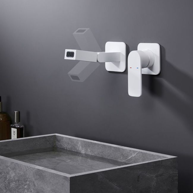 Modern Widespread Bathroom Faucet Metal Wall Mounted Bathroom Faucet Clearhalo 'Bathroom Remodel & Bathroom Fixtures' 'Bathroom Sink Faucets' 'Bathroom Sinks & Faucet Components' 'bathroom_sink_faucets' 'Home Improvement' 'home_improvement' 'home_improvement_bathroom_sink_faucets' 1200x1200_245109e0-45f0-4825-80a0-dc6bda9fc7ed