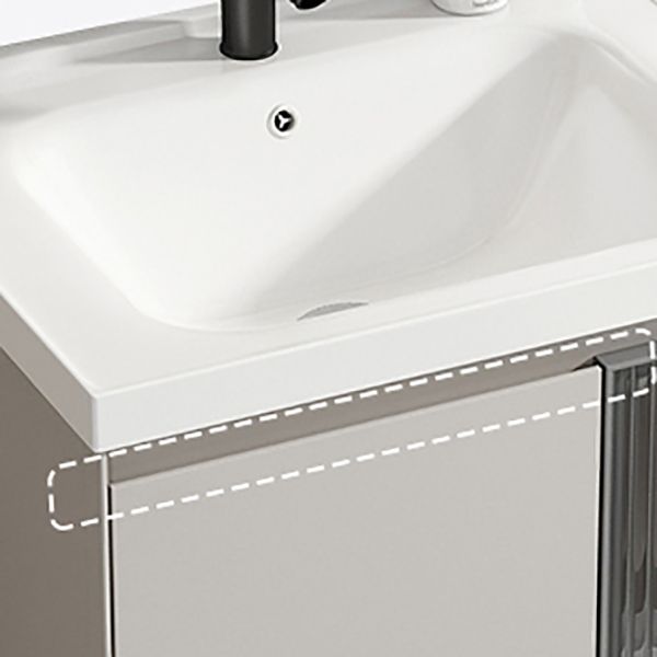 Metal Bathroom Vanity Set Single Sink Wall Mounted Bathroom Vanity Set Clearhalo 'Bathroom Remodel & Bathroom Fixtures' 'Bathroom Vanities' 'bathroom_vanities' 'Home Improvement' 'home_improvement' 'home_improvement_bathroom_vanities' 1200x1200_245cb9f8-2a71-427c-a239-d2645add846e