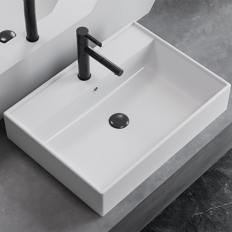 White Rectangular Trough Bathroom Sink Modern Trough Bathroom Sink Clearhalo 'Bathroom Remodel & Bathroom Fixtures' 'Bathroom Sinks & Faucet Components' 'Bathroom Sinks' 'bathroom_sink' 'Home Improvement' 'home_improvement' 'home_improvement_bathroom_sink' 1200x1200_248a6b48-bfc5-4776-9382-b0e0af714a28