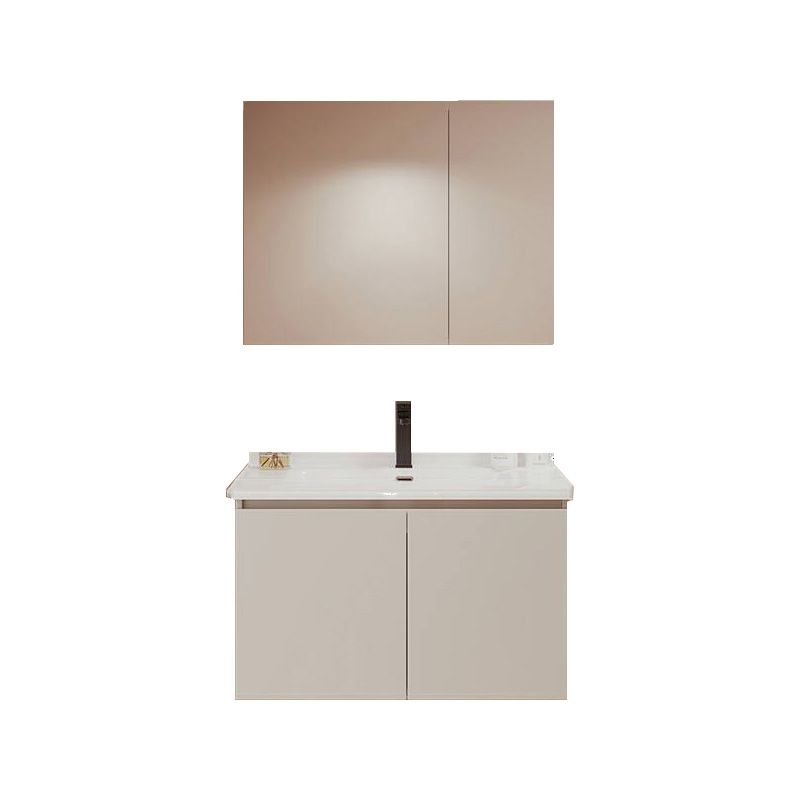 White Modern Solid Wood Rectangular Single-Sink Bathroom Vanity Set Clearhalo 'Bathroom Remodel & Bathroom Fixtures' 'Bathroom Vanities' 'bathroom_vanities' 'Home Improvement' 'home_improvement' 'home_improvement_bathroom_vanities' 1200x1200_249e1997-25f5-4b9e-8ce4-06653841b546