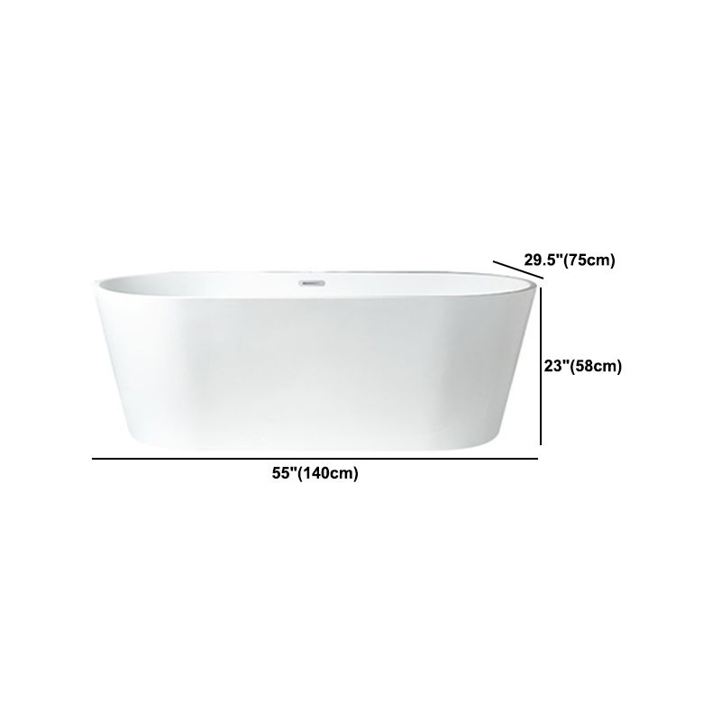 Modern Acrylic Bath Tub Freestanding Matte Finish Bathtub for Home Clearhalo 'Bathroom Remodel & Bathroom Fixtures' 'Bathtubs' 'Home Improvement' 'home_improvement' 'home_improvement_bathtubs' 'Showers & Bathtubs' 1200x1200_24aa6646-f3f0-4503-bed5-ccd731212629