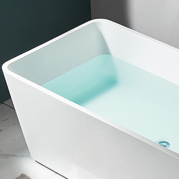 Modern Acrylic Home Bathtub Rectangular Freestanding Bath Tub in White Clearhalo 'Bathroom Remodel & Bathroom Fixtures' 'Bathtubs' 'Home Improvement' 'home_improvement' 'home_improvement_bathtubs' 'Showers & Bathtubs' 1200x1200_24f319b8-d9c5-4cac-a840-d1f28a86ce81