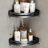 Contemporary Black Finish Bathroom Accessory Set with Bath Shelf/Towel Bar Clearhalo 'Bathroom Hardware Sets' 'Bathroom Hardware' 'Bathroom Remodel & Bathroom Fixtures' 'bathroom_hardware_sets' 'Home Improvement' 'home_improvement' 'home_improvement_bathroom_hardware_sets' 1200x1200_24f8ff6e-e038-401d-b57a-293ed79039ea